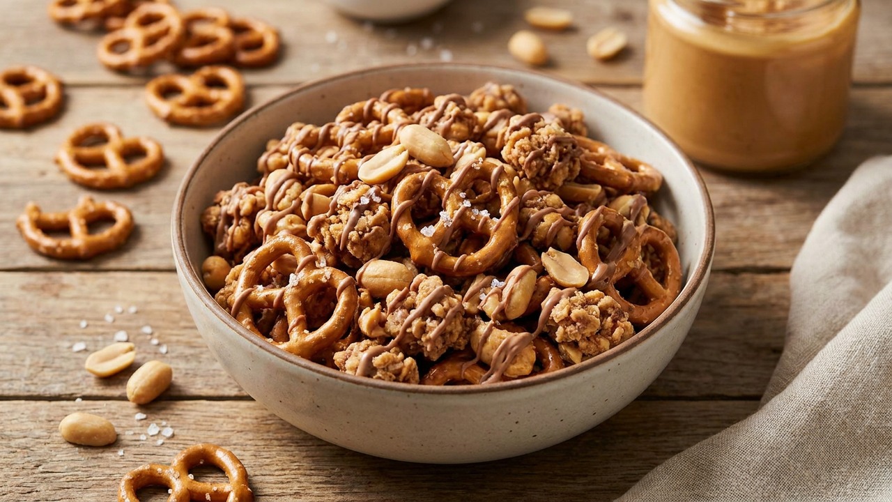 Protein Peanut Butter Pretzel Mix
