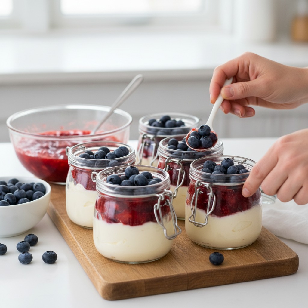 Assemble the patriotic layers
