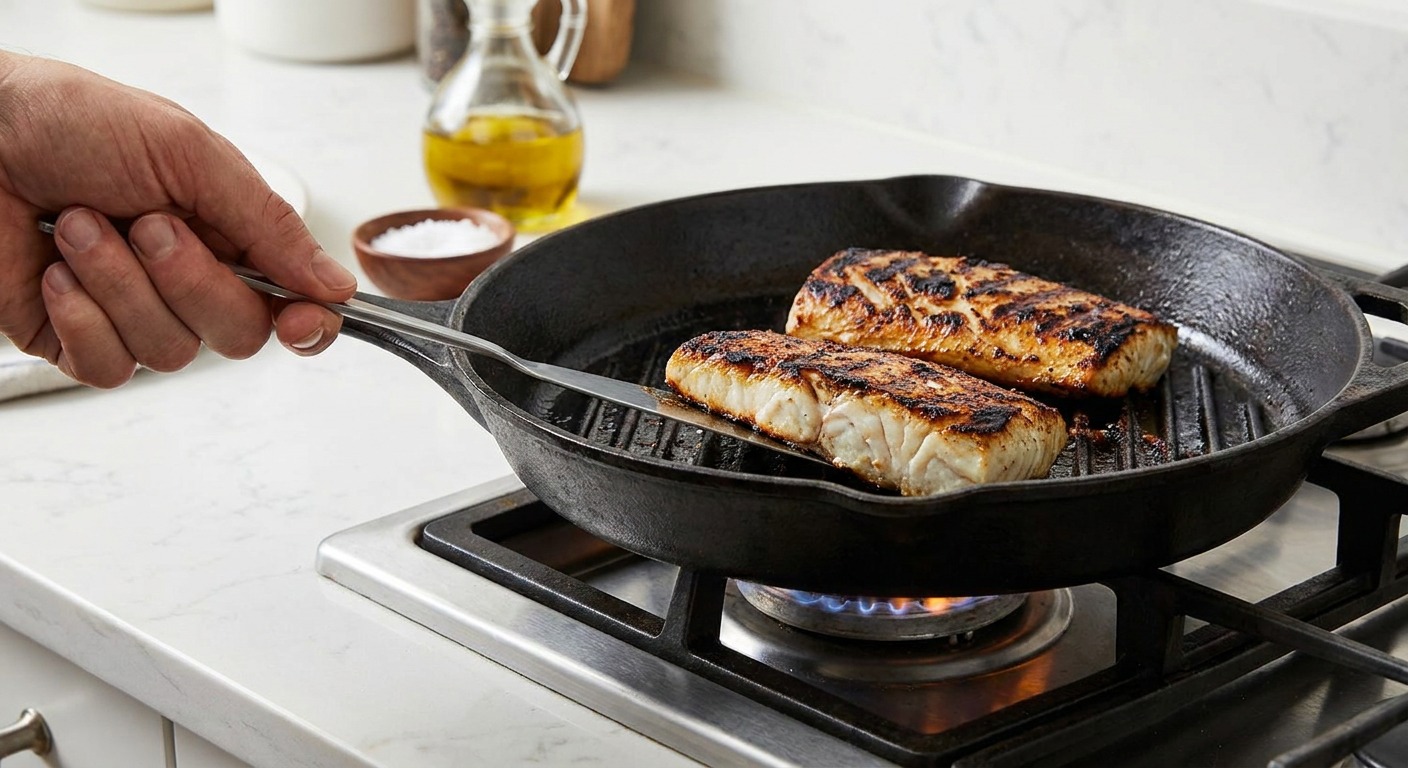 Grill the mahi-mahi directly over high heat