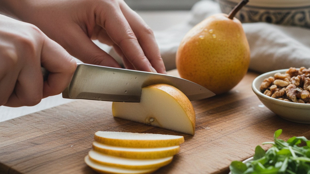 Prepare the pears