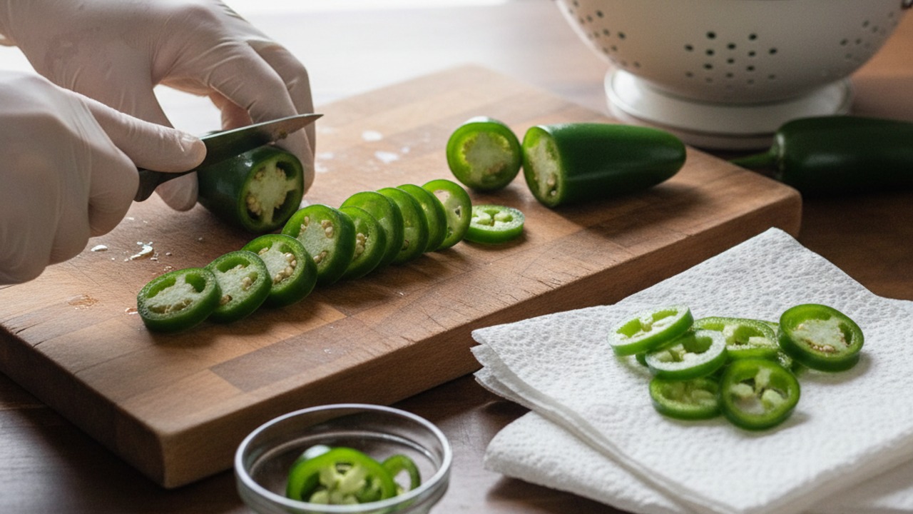 Prep the jalapeños