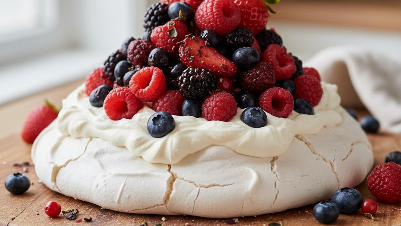 Assemble the pavlova