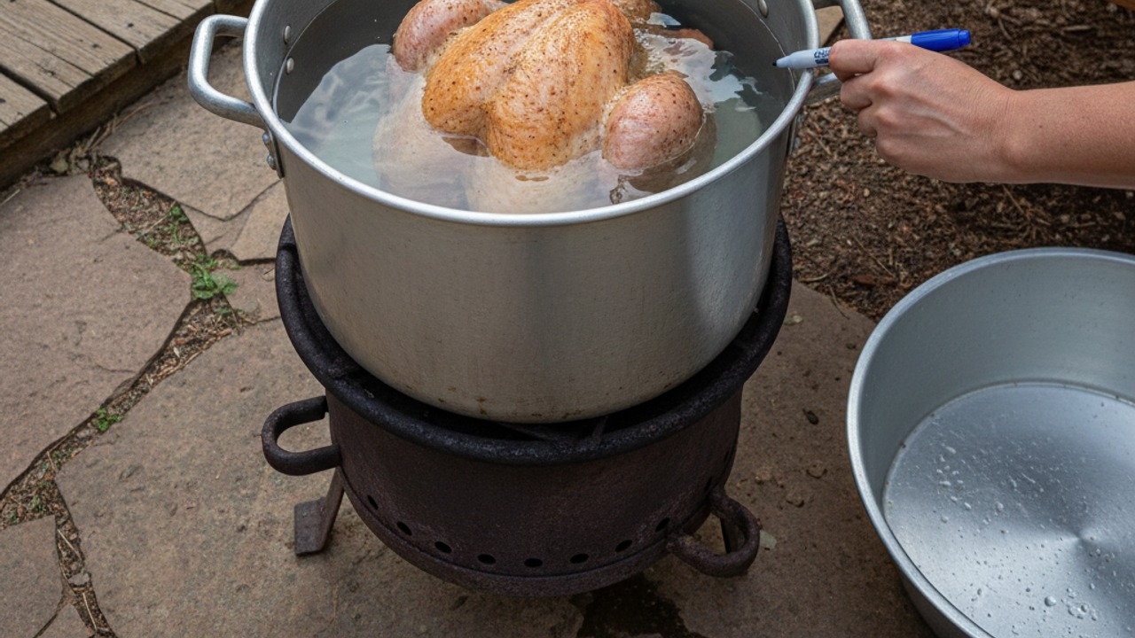 Prepare the fryer and oil volume test