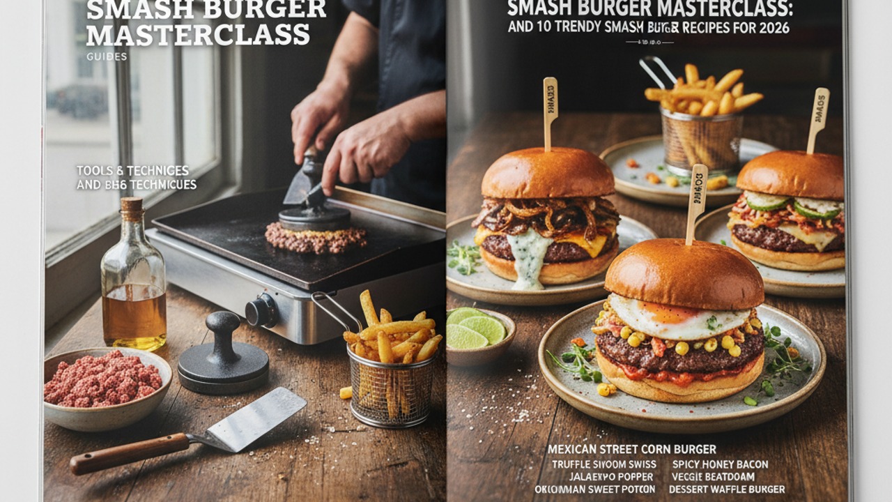 Smash Burger Masterclass: Tools, Techniques, and 10 Trendy Smash Burger Recipes for 2026
