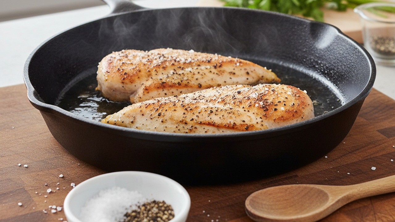 Sear the chicken