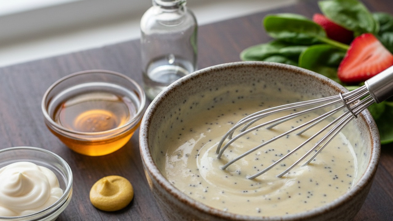 Make the poppy seed dressing