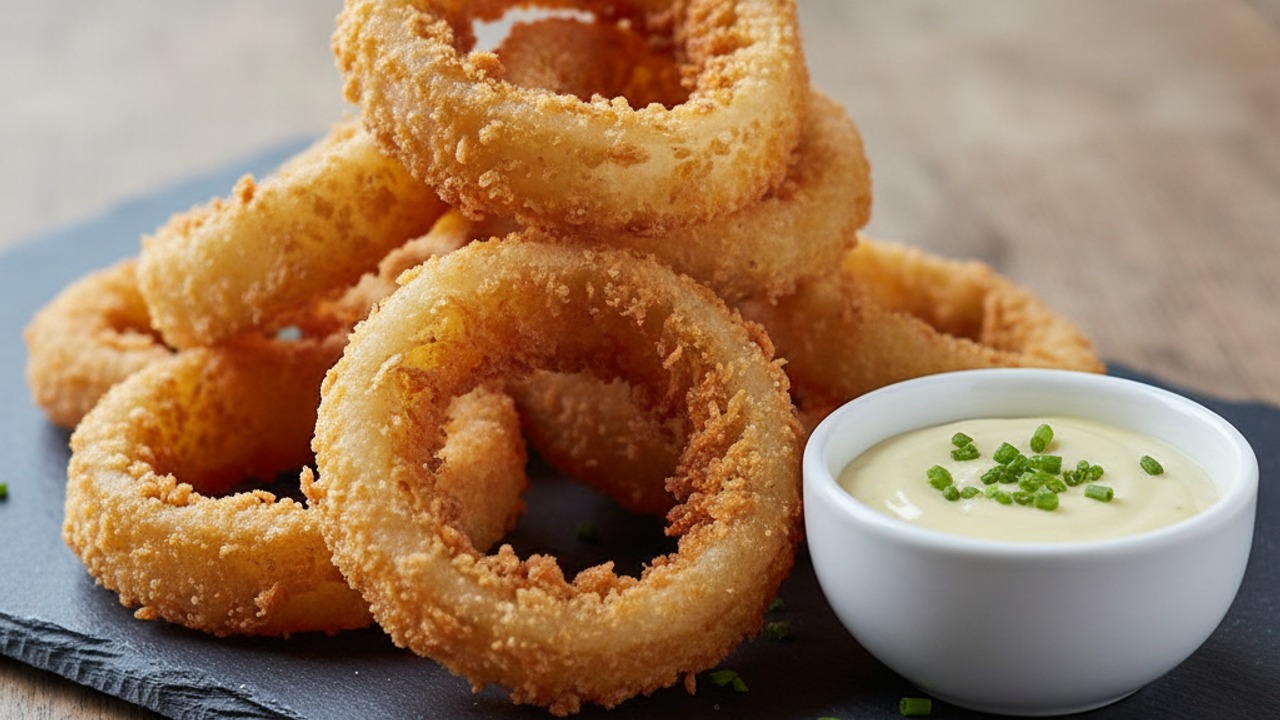 Classic Steakhouse Beer-Battered Onion Rings