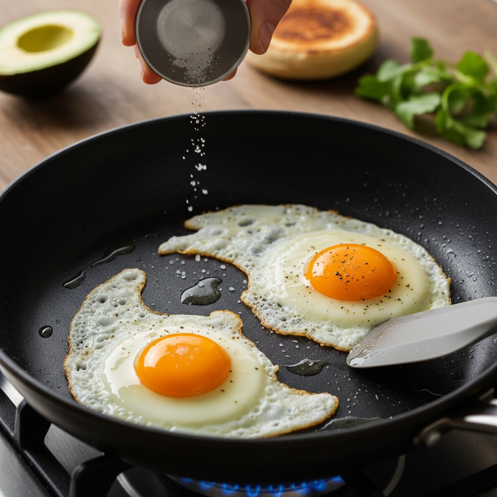Cook the eggs