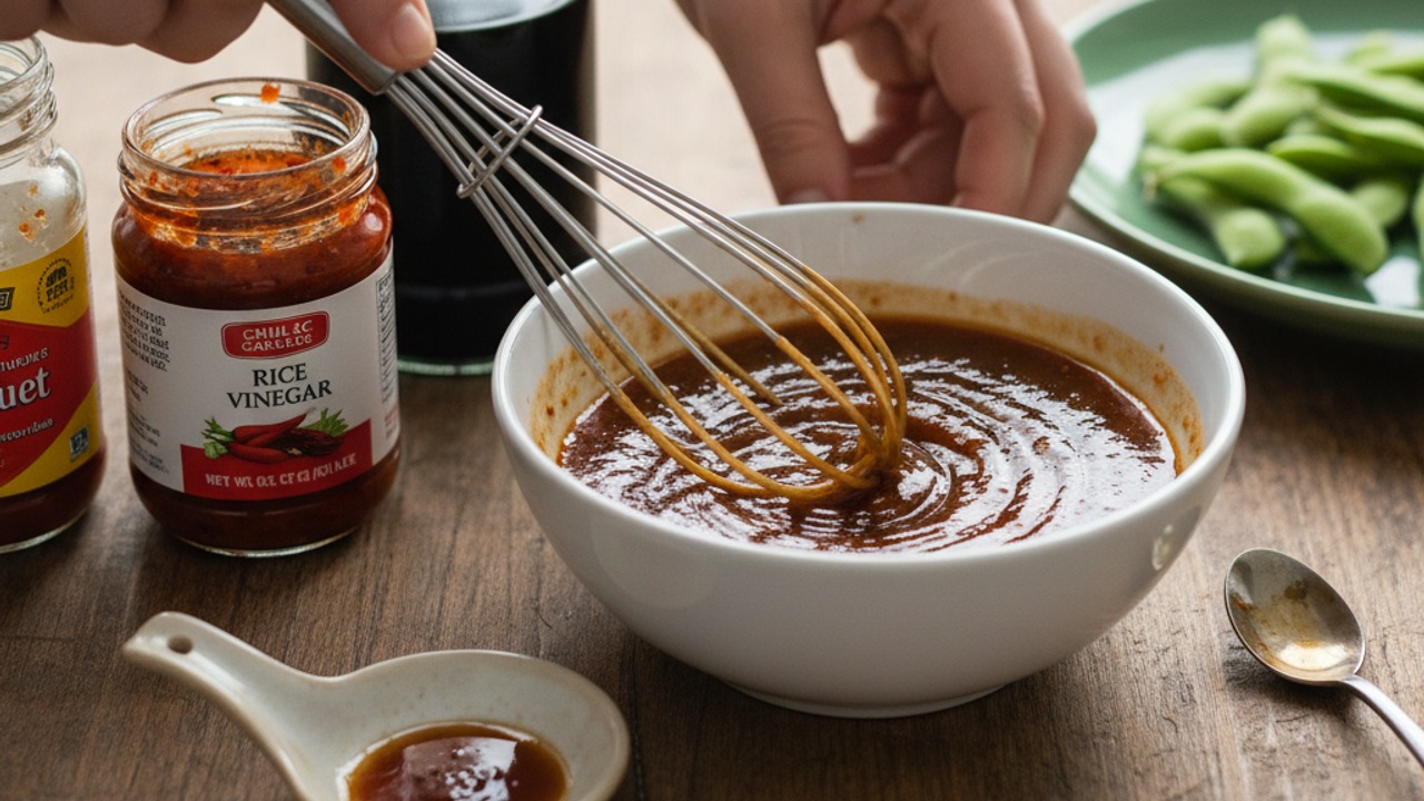 Whisk the sauce