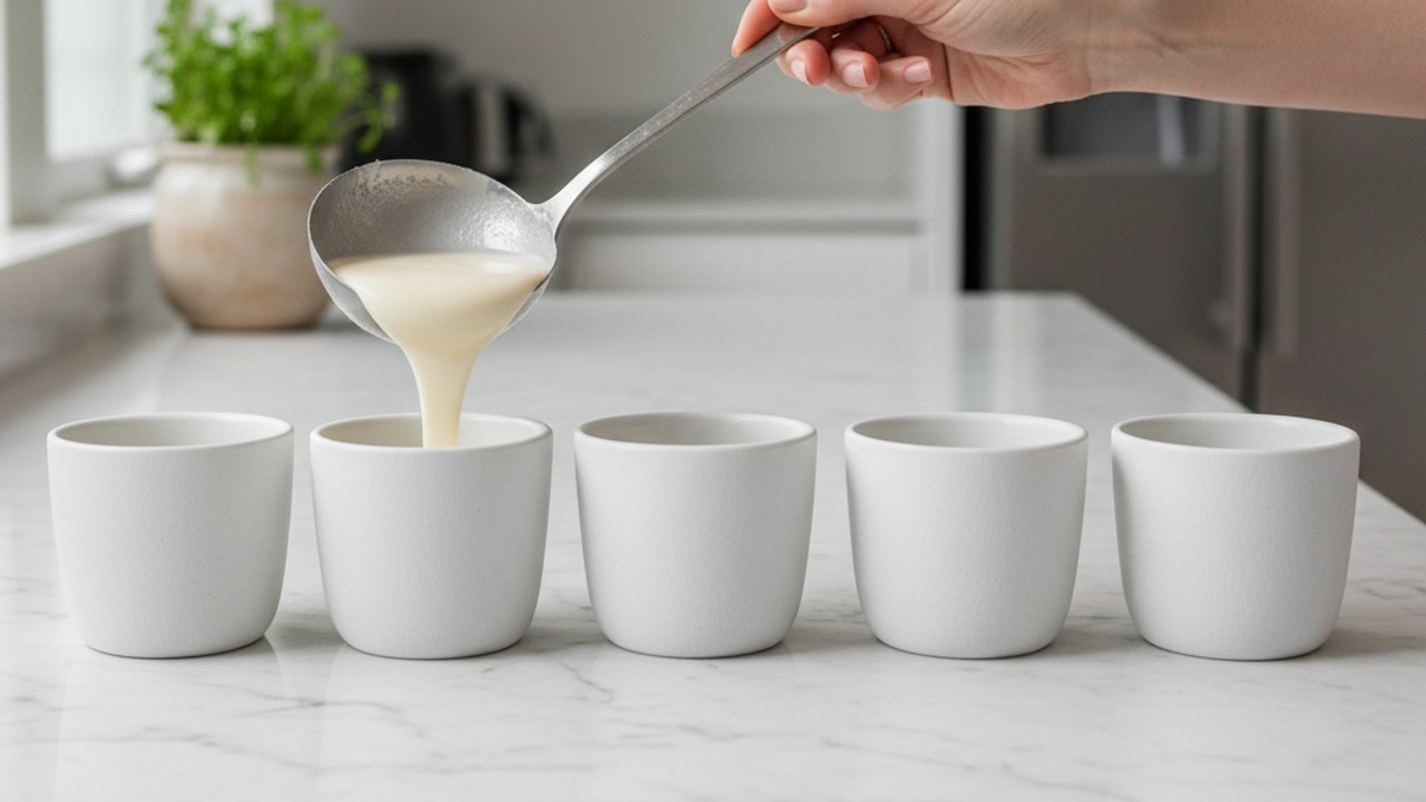 Pour into molds and chill