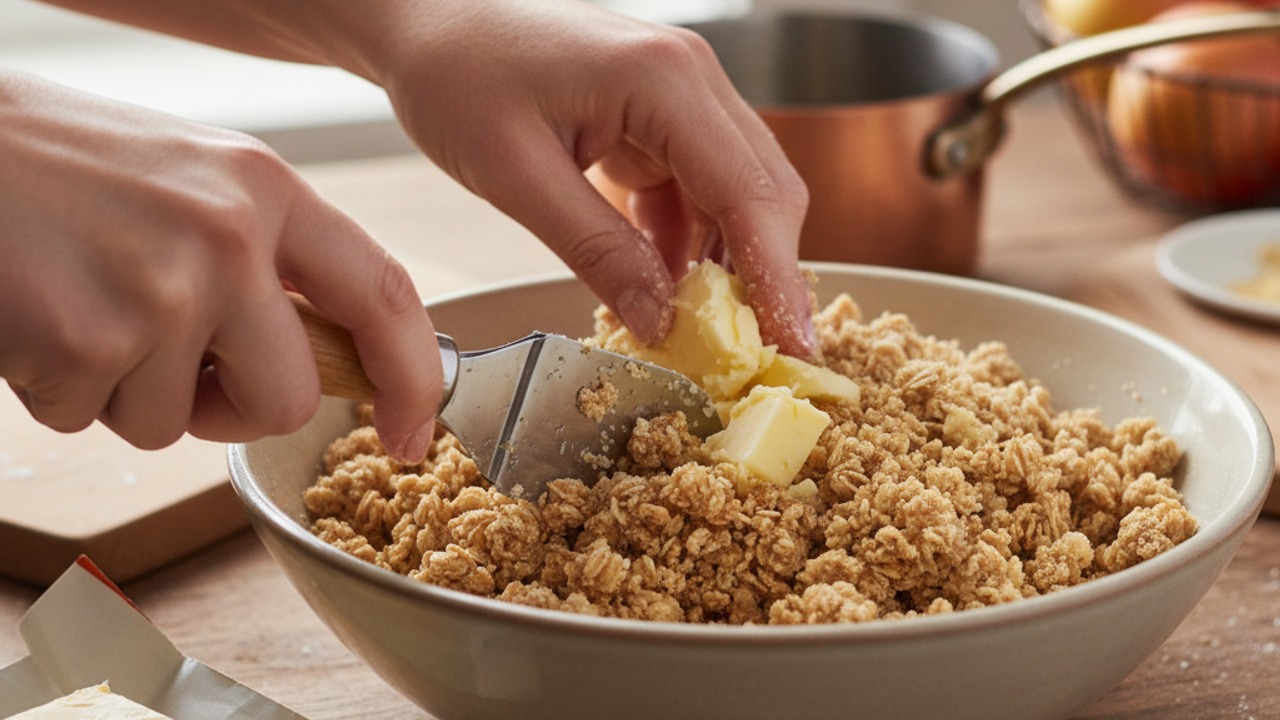 Make the oat crumb topping