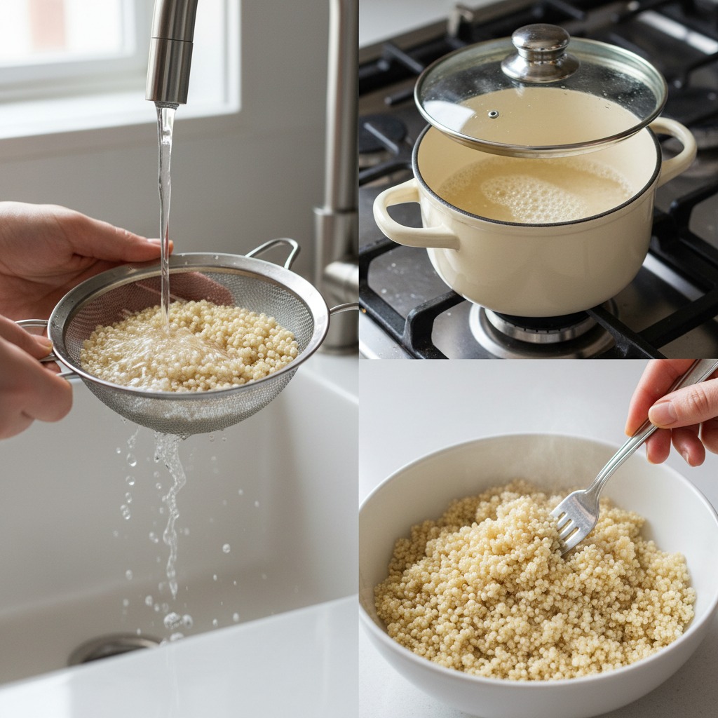 Cook the quinoa
