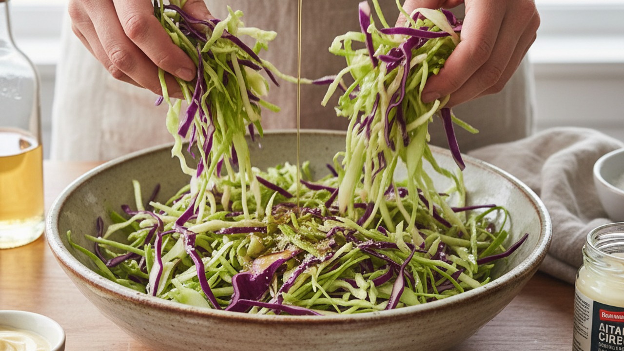 Make the bright, crunchy slaw