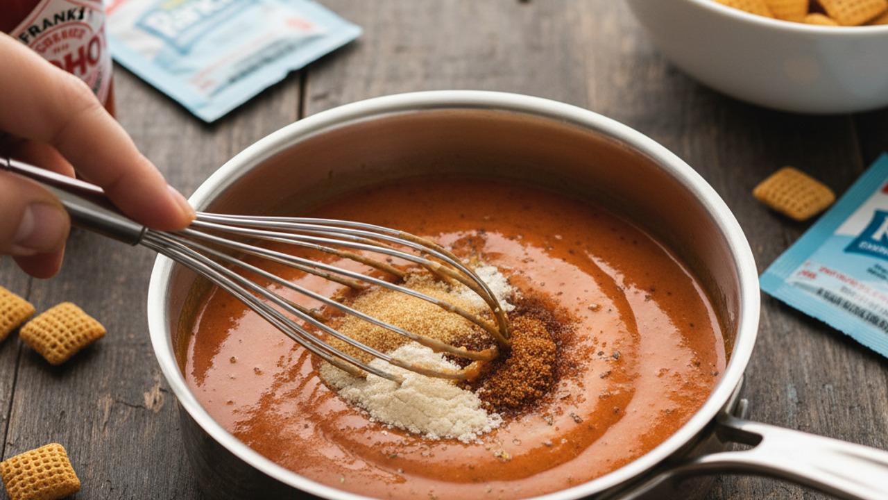 Make the buffalo-ranch sauce