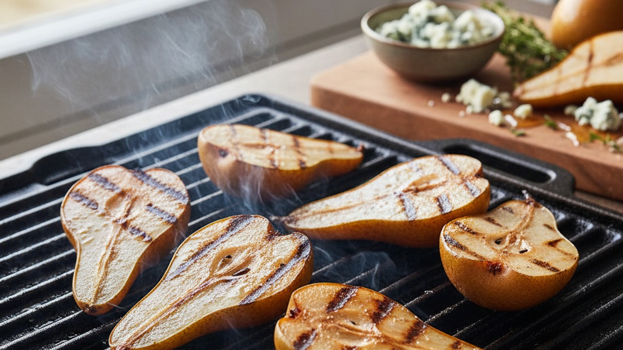 Grill the pears