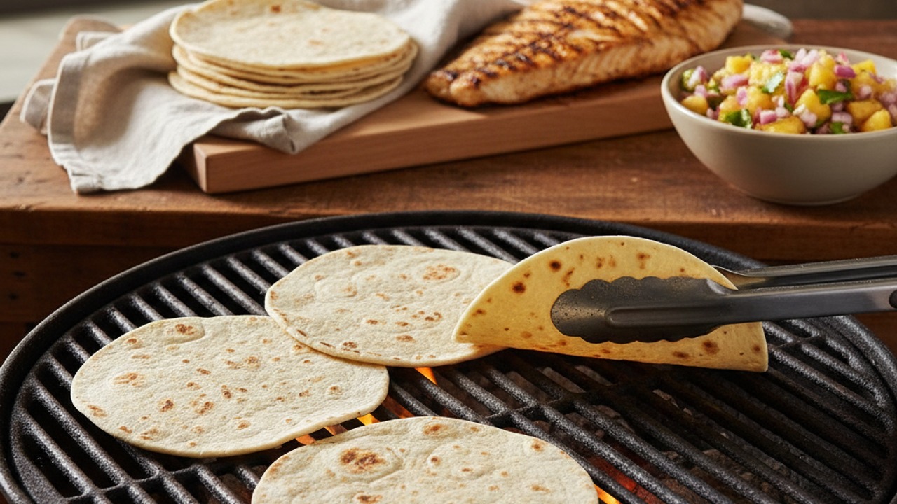 Warm the tortillas