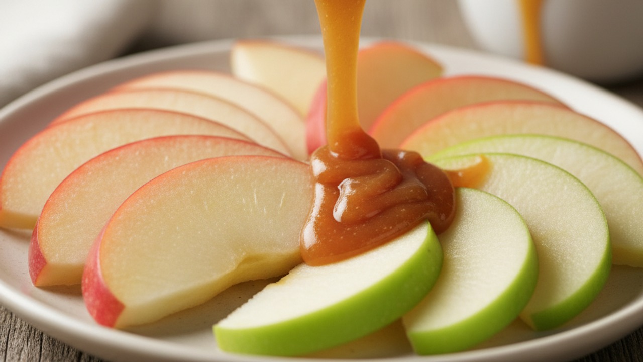 Warm and drizzle the caramel