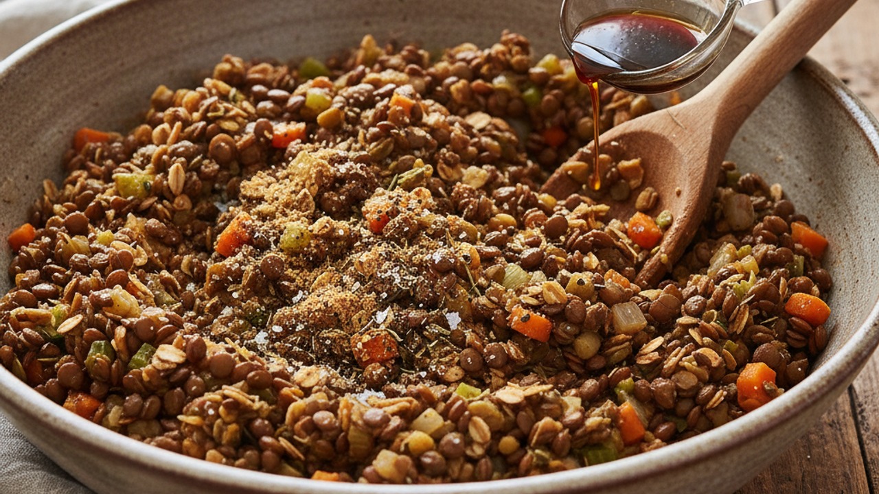 Combine and bind the loaf mixture