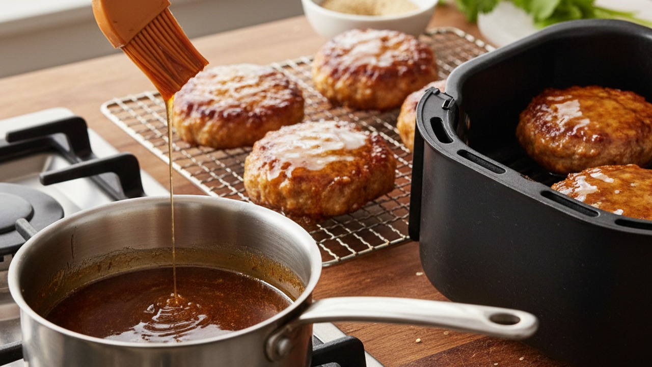 Make and apply the sticky glaze