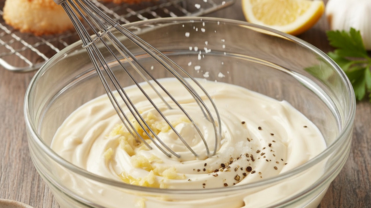 Make the garlic aioli