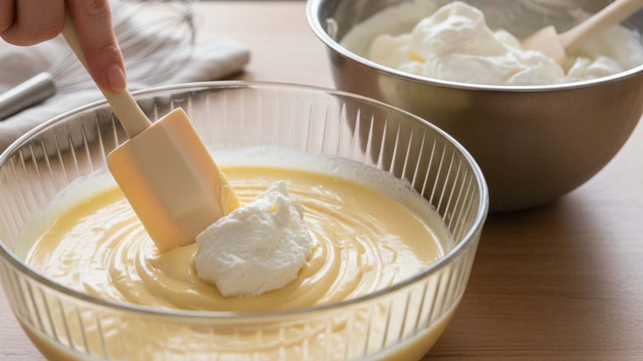 Combine mascarpone and whipped cream