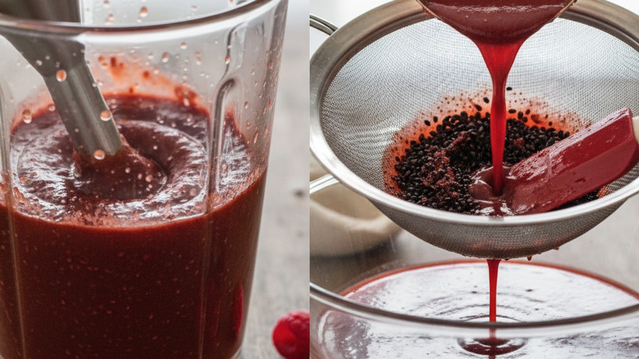 Blend and strain for smoothness