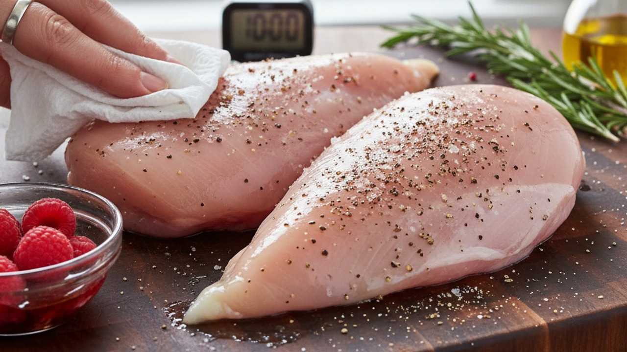 Prep and season the chicken
