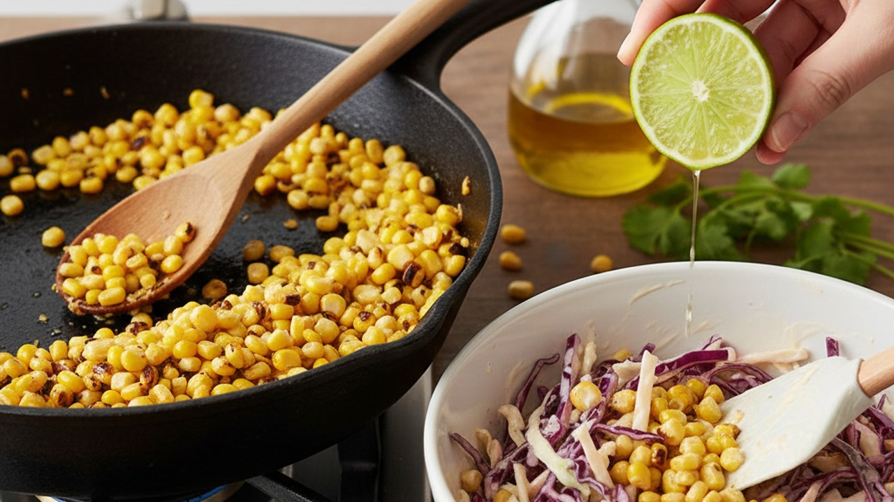 Make the elote-style slaw