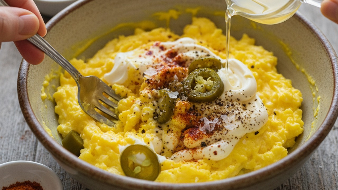 Make the smoky jalapeño yolk filling