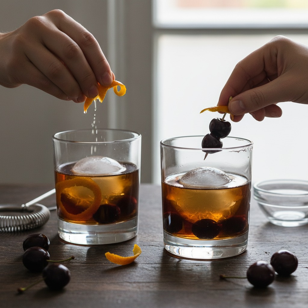 Express and garnish