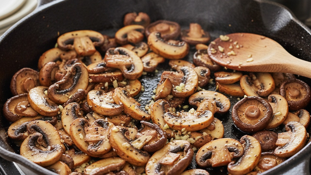 Brown the mushrooms
