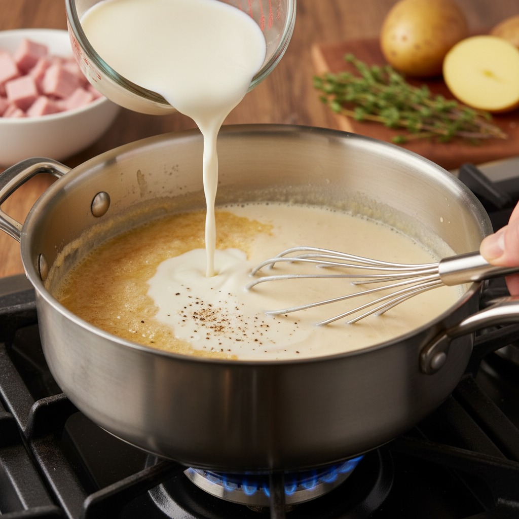 Make the white sauce