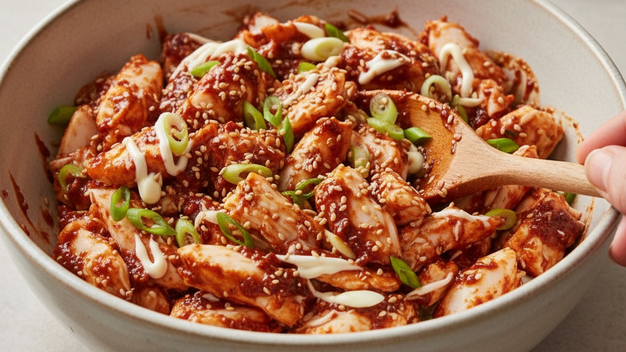 Make the spicy crab filling