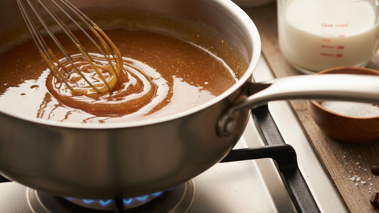 Make the salted caramel