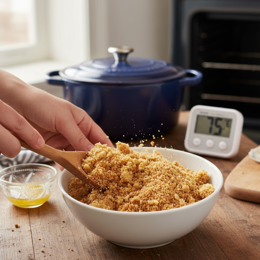 Prepare the crunchy topping