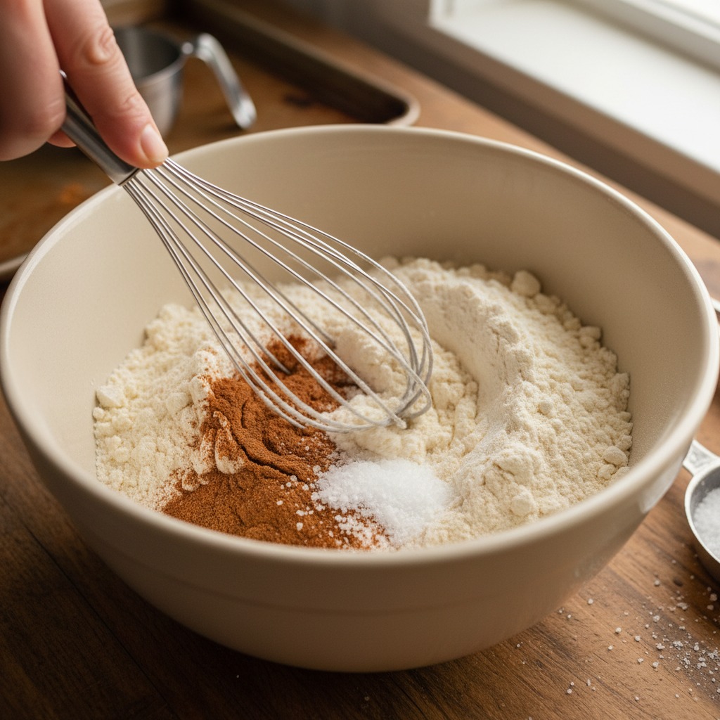 Combine dry ingredients