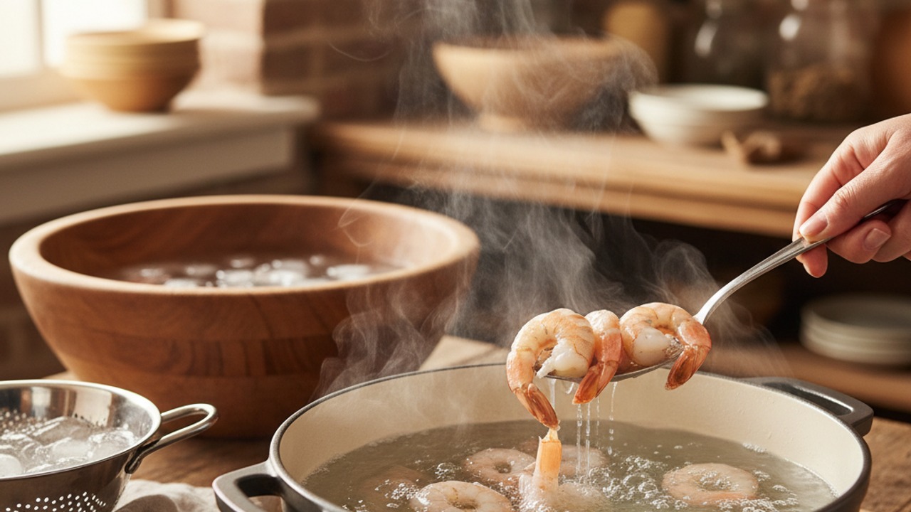 Cook the shrimp