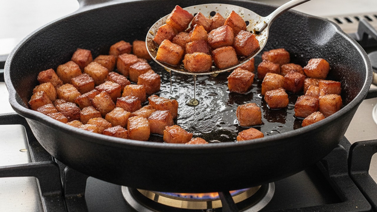 Crisp the bacon