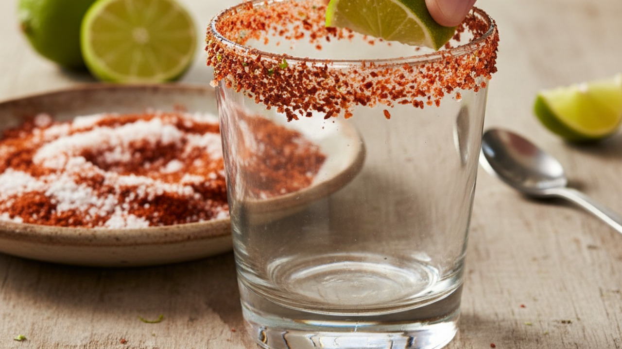 Make the chili-salt rim