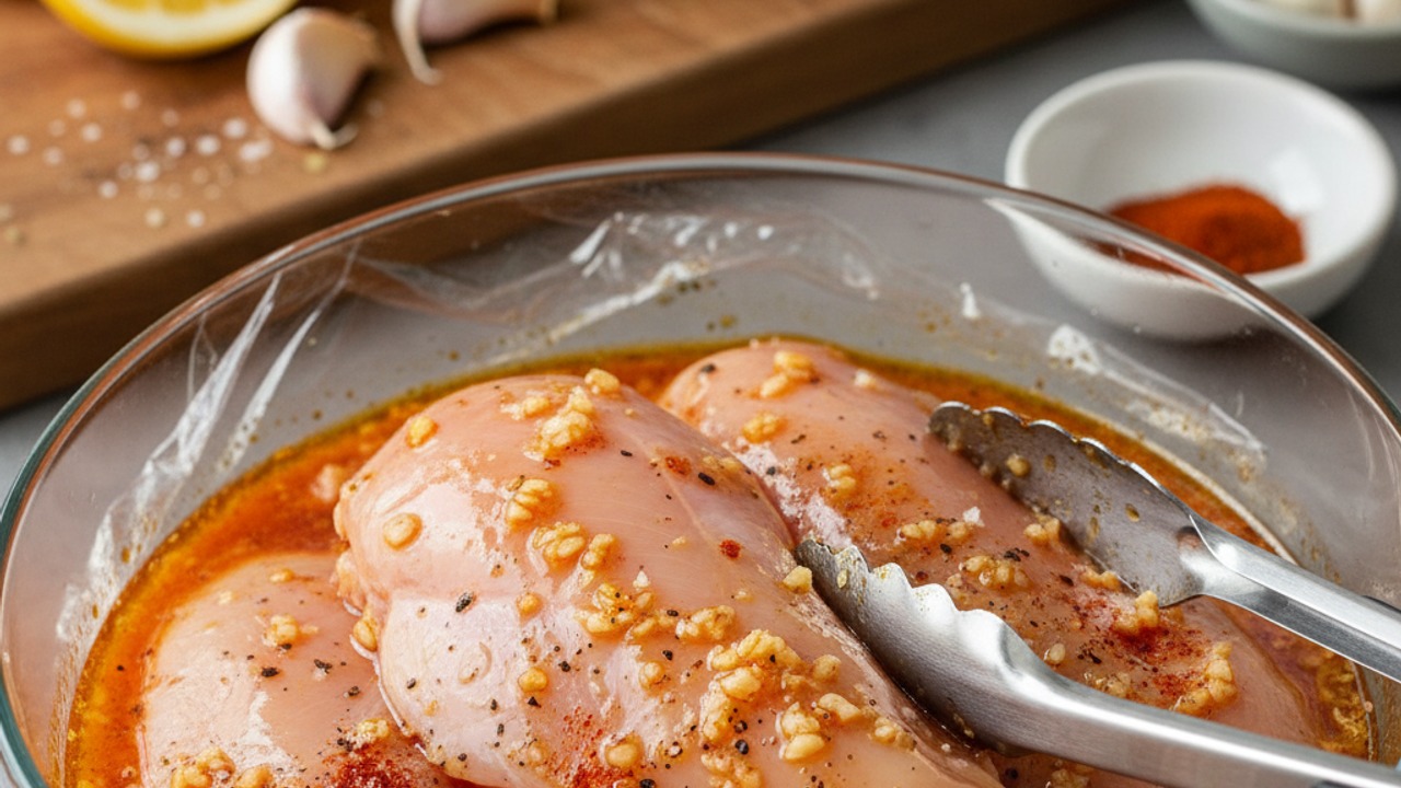 Marinate the chicken