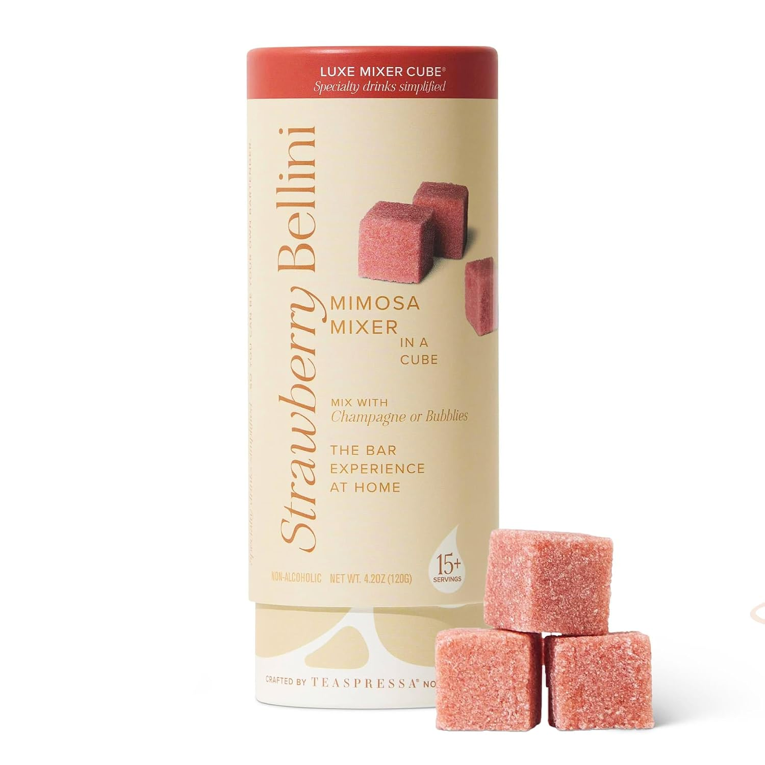 LUXE Mixology Cocktail Mixer Cubes — Strawberry Mimosa