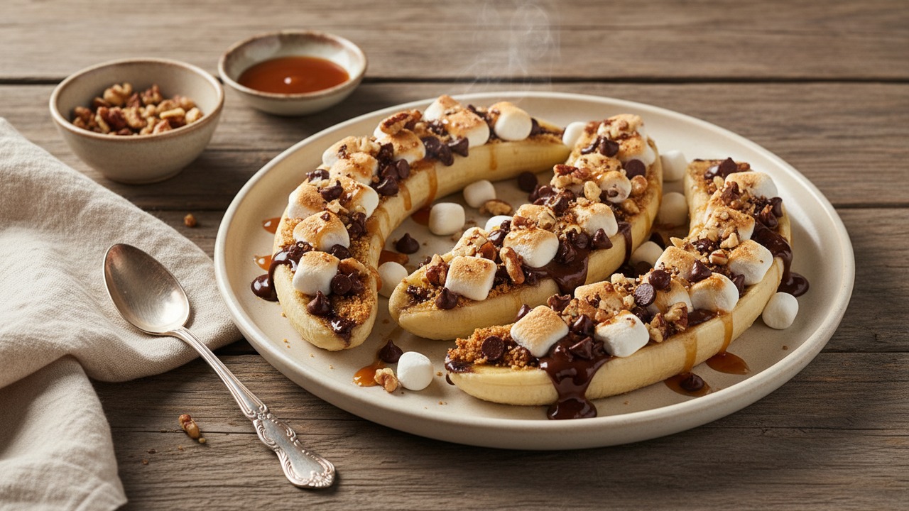 Grilled Banana S'mores Boats photo thumbnail 1