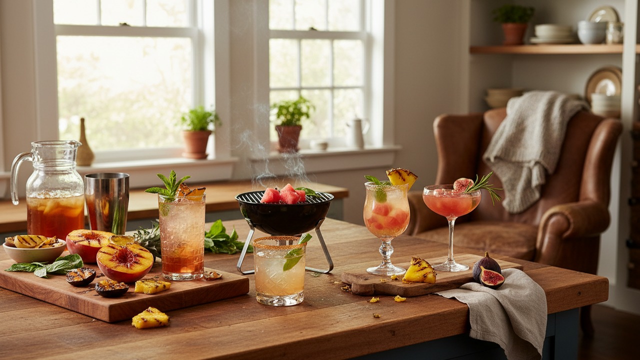 Grilled Fruit Cocktails for Late Summer