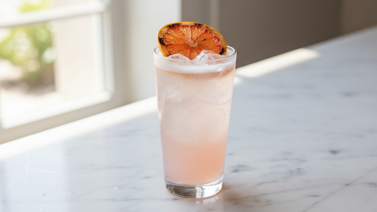 15-Minute Grilled-Grapefruit Gin Collins
