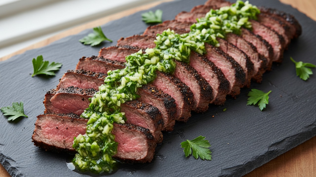 Ancho-Rubbed Grilled Flank Steak