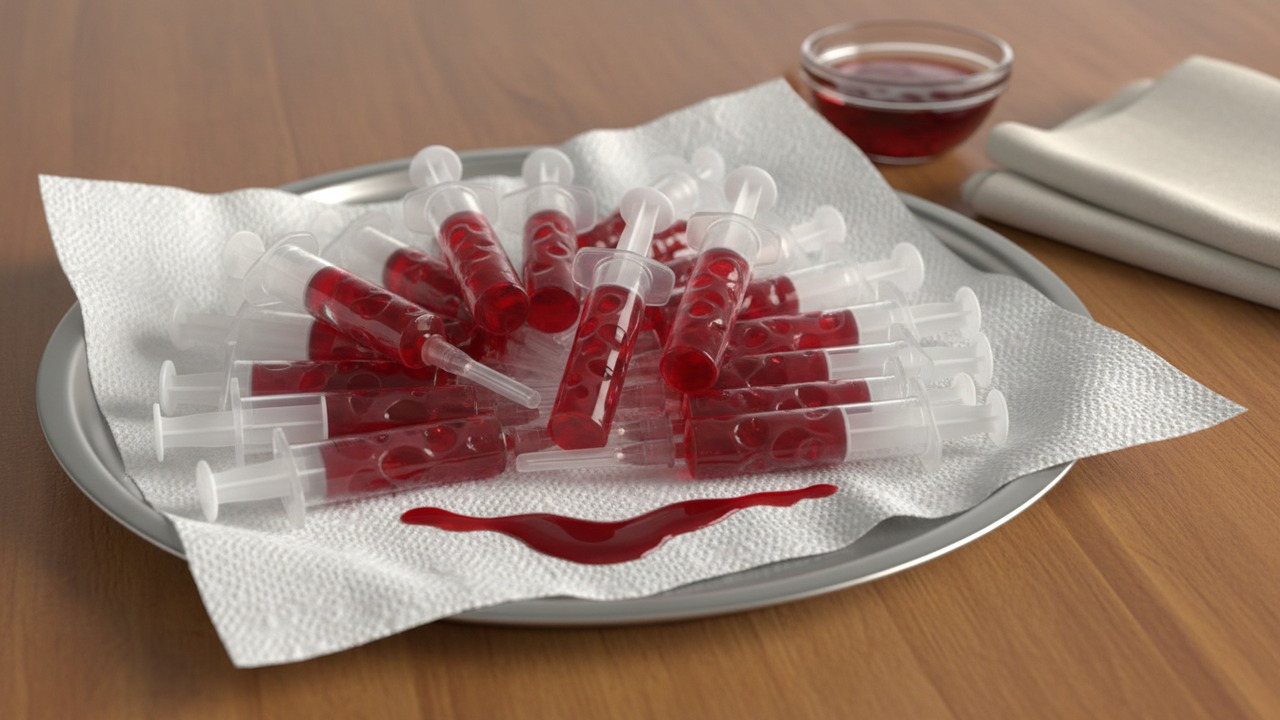 Bloody Syringe Jello Shots