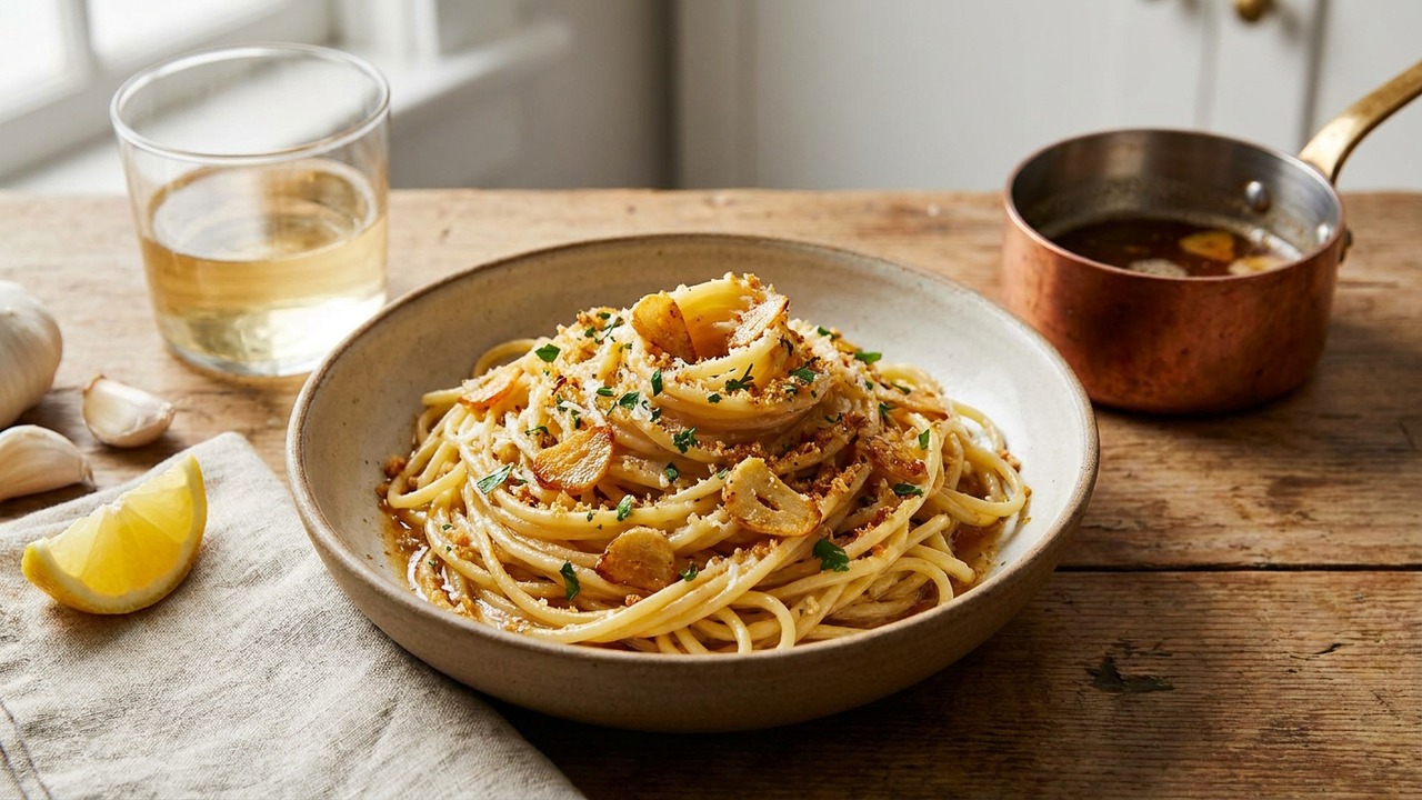 Brown Butter Garlic Pasta