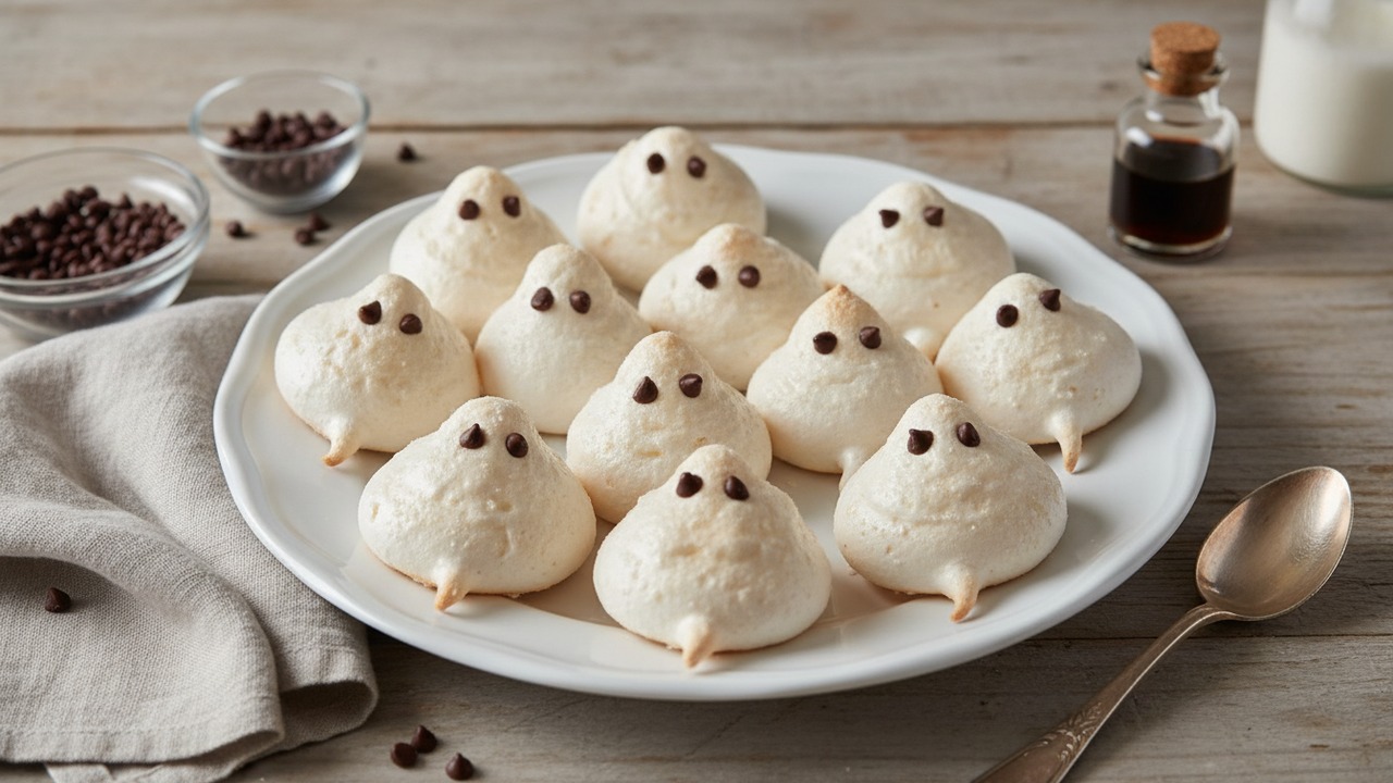 Ghost Meringues