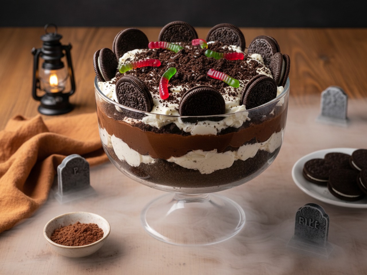 Halloween Graveyard Dirt Cake Trifle