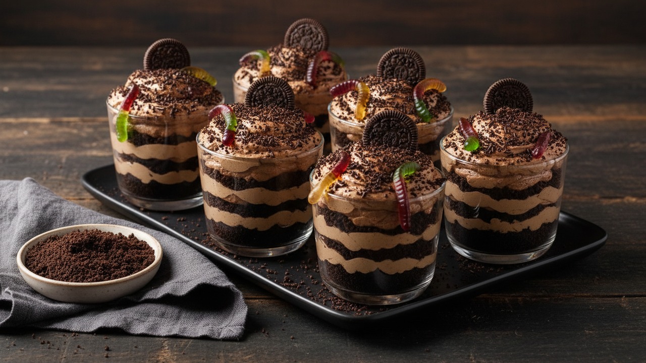Graveyard Pudding Cups